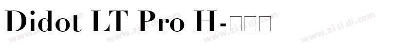 Didot LT Pro H字体转换